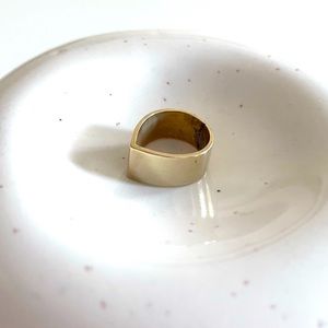 Adriana Neves Teardrop Brass Ring, Size 5, Handmade